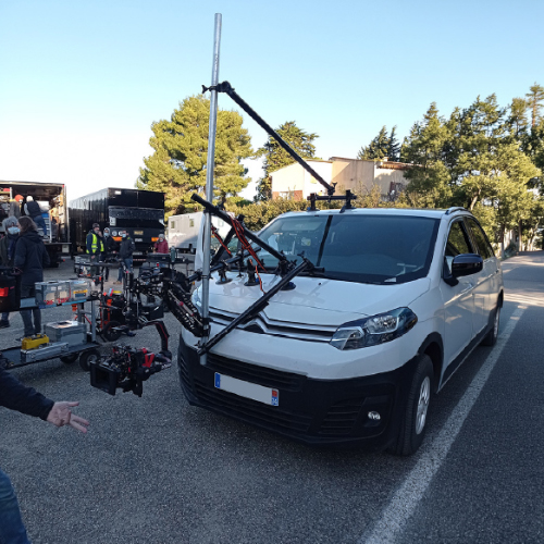 Action Grip : Solution de montage bras stabilisé nacelle 3 axes tous véhicules charge 50 kg tournage cinéma