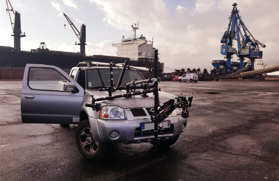 Absorbeur de choc Blackarm : Système rolling surfaces difficiles charge 30 kg pour tournage cinéma professionnel