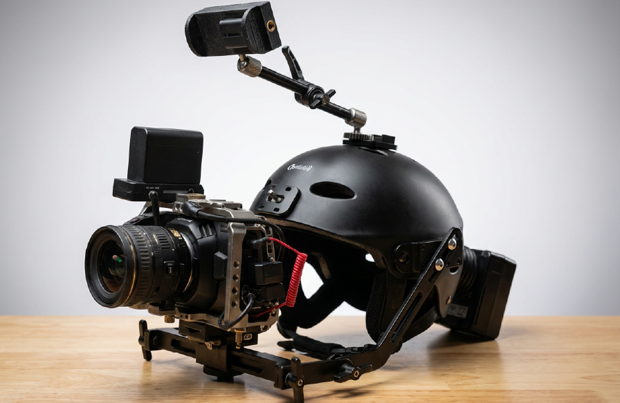 Casque Proaim avec Sony FX30 pour prises de vues en vue subjective (POV) et retour vidéo sans fil