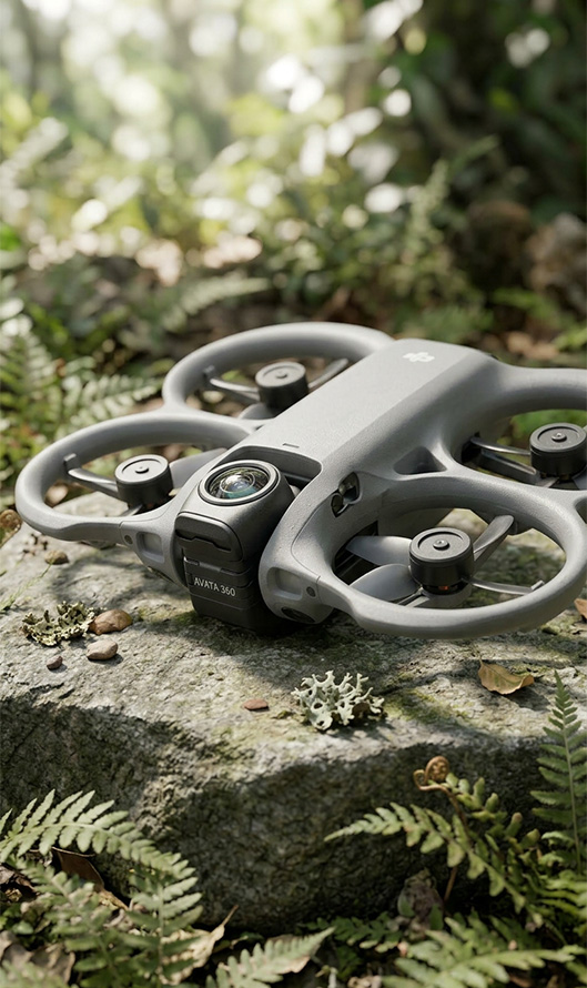 DJI Avata 360 : Drone FPV cinéma LOG 10bits objectif 360° pour plans à effets et post-production