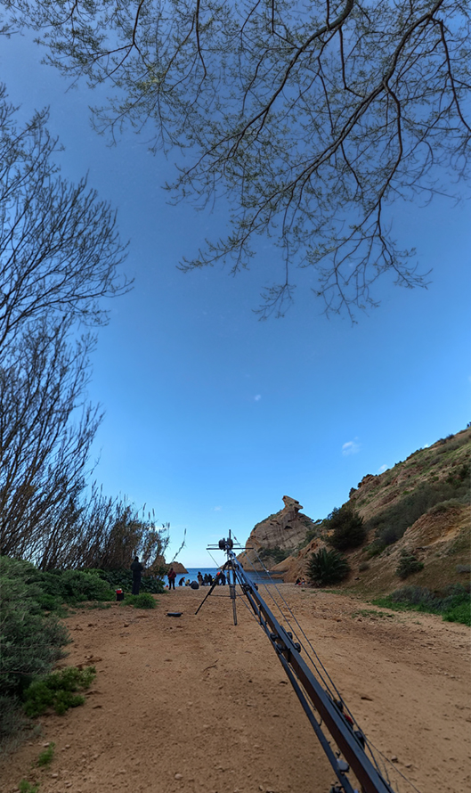 Grande grue de plateau cinéma professionnel convertible : 3m60 à 6m40 pour longs métrages films TV et séries TV